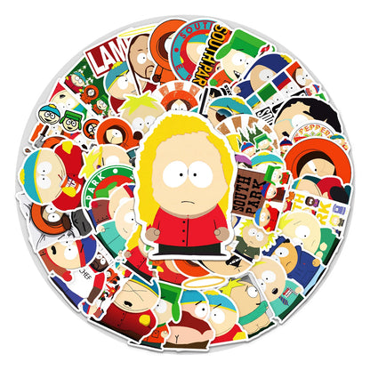 50PCS South Park Personalized Cartoon Graffiti Waterproof Sticker Suitcase Notebook Refrigerator SkateboardHelmet