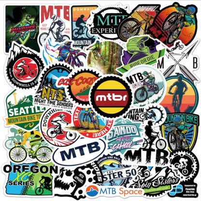 50PCS Mountain Bike Graffiti Sticker Luggage Laptop Scooter Guitar Decoration Toy Wholesale
