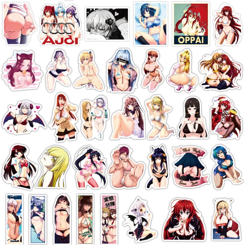 100PCS Anime Kawaii Sticker Pack, Cute Cartoon Doodles with a Stylish Edge for Otaku Culture and Collections