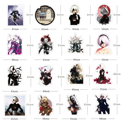50PCS Mechanical Era Cartoon Game Graffiti Sticker Car Phone Computer Trunk Water Cup Sticker