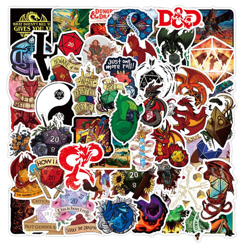 50PCS Anime Game Cartoon Graffiti Sticker Luggage Notebook Water Cup Stationery Sticker