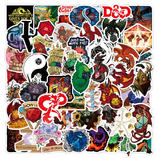 50PCS Anime Game Cartoon Graffiti Sticker Luggage Notebook Water Cup Stationery Sticker