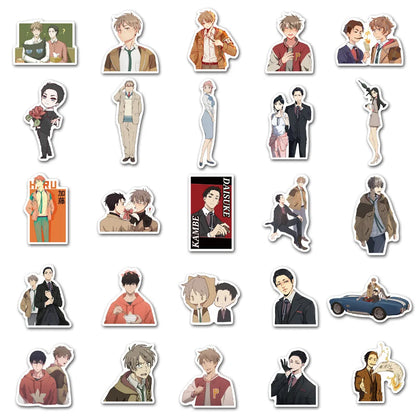 50PCS New Anime Rich Criminal Police Graffiti Stickers Luggage Laptop Refrigerator Mobile Phone Waterproof Stickers