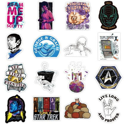 50PCS Cartoon Creative Character Suitcase Graffiti Phone Case Water Cup Decoration Waterproof Sticker Toy