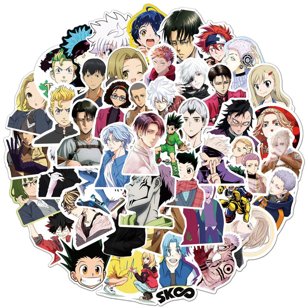 50PCS Riman Collection Sticker Personality Graffiti Laptop Skateboard Mobile Phone Gift Toy Waterproof Sticker