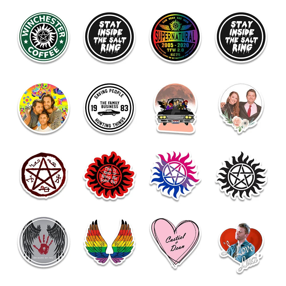 50PCS New Hot Hit American Drama Graffiti Decoration Suitcase Guitar Waterproof Sticker