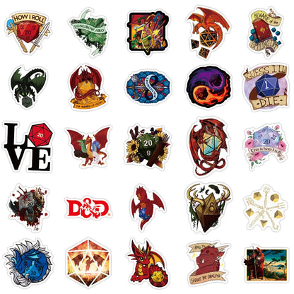 50PCS Anime Game Cartoon Graffiti Sticker Luggage Notebook Water Cup Stationery Sticker