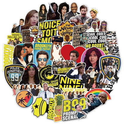 50PCS New American Drama Shenfan Detective Graffiti Waterproof Sticker Suitcase Car Water Cup Guitar Refrigerator