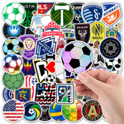 50/PCS Football Lovers Cartoon Graffiti Luggage Mobile Phone Children Toy Laptop Diy Scrapbook Art Sticker