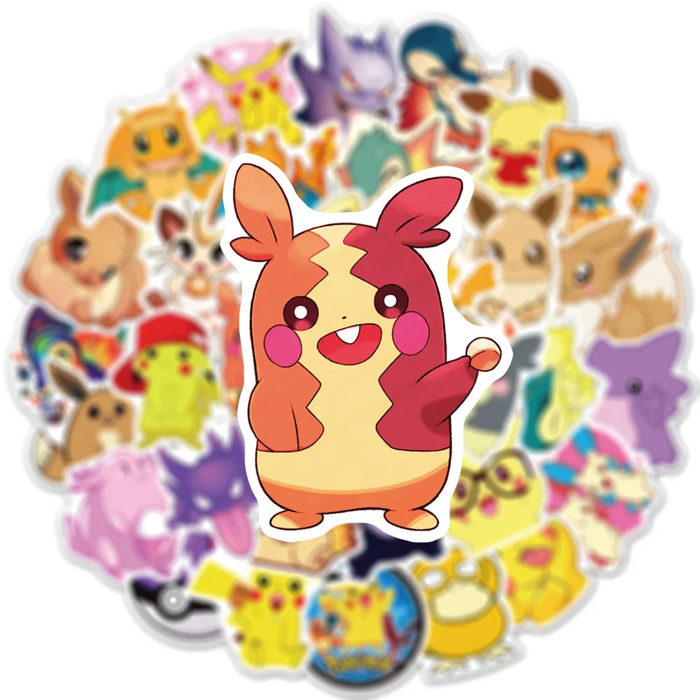 50PCS Pet Elf Animation Graffiti Sticker Waterproof Car Guitar Helmet Notebook Refrigerator Skateboard Water Cup