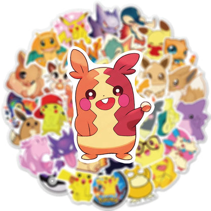 50PCS Pet Elf Animation Graffiti Sticker Waterproof Car Guitar Helmet Notebook Refrigerator Skateboard Water Cup