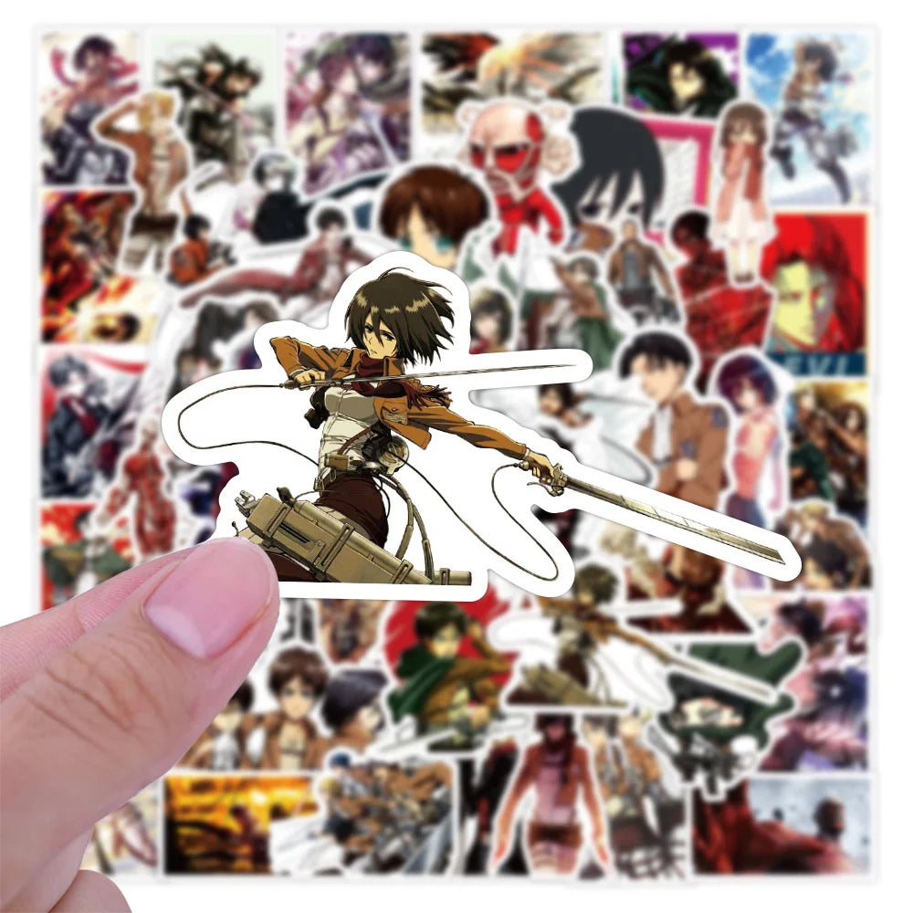 50PCS Japanese Anime Cartoon Graffiti Sticker Car Fridge Motorcycle Mobile Phone Trunk Guitar Sticker