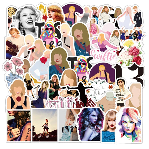 50PCS Taylor Singer Game Graffiti Sticker Suitcase Car Motorcycle Mobile Phone Sticker Personality Decoration