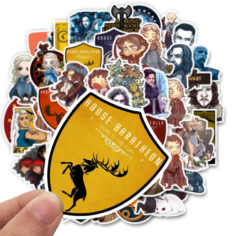 50 pieces of American TV series copyright and controversy graffiti stickers, personalized decoration luggage, laptops, guitars, bicycles, skateboards, gift stickers, toys