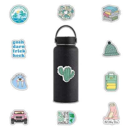 50PCS stationery cartoon cute daily necessities waterproof notebook hand account sticker graffiti decoration