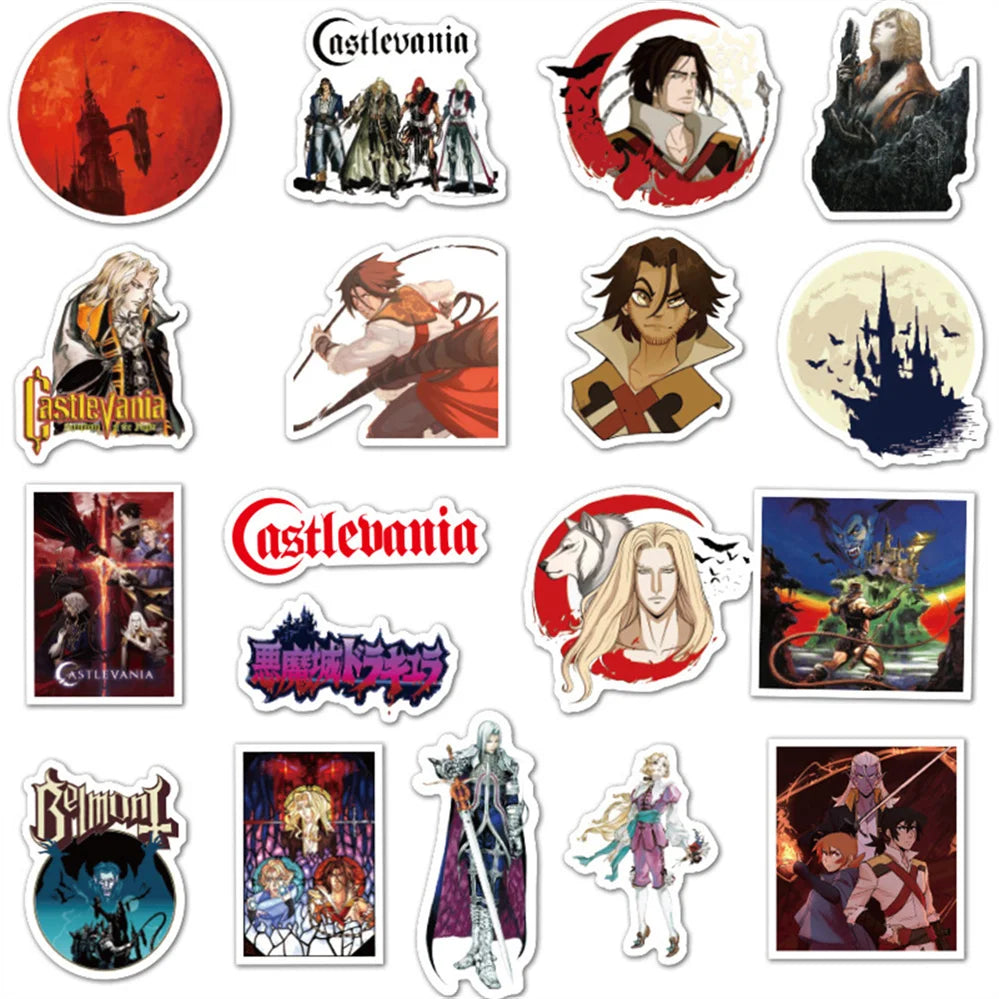 50 pieces of Japanese cartoon and anime graffiti stickers, personalized DIY diary, suitcase, laptop, phone case, planner, skateboard decoration, waterproof sticker toys