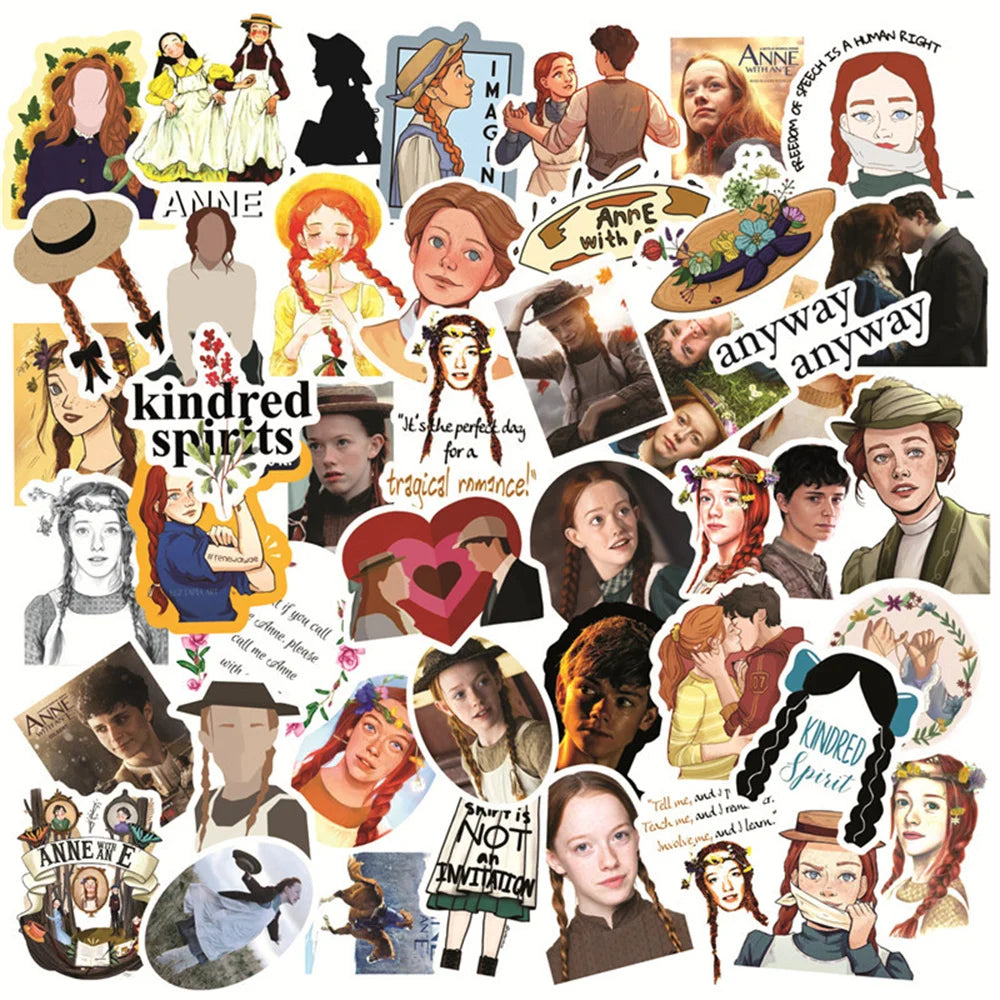 50PCS Small Annie Inspirational American Drama Creative Cartoon Graffiti Waterproof StickerSuitcaseNotebookHelmet