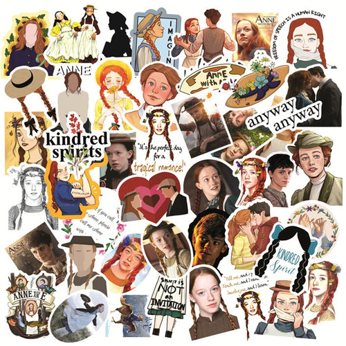 50PCS Small Annie Inspirational American Drama Creative Cartoon Graffiti Waterproof StickerSuitcaseNotebookHelmet
