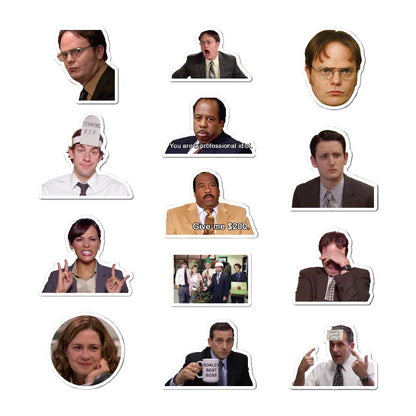 50PCS New American TV Series Office Graffiti Decoration Sticker Suitcase Guitar Waterproof Sticker