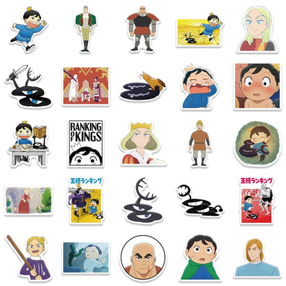 50PCS Anime King Ranking Cartoon Sticker Laptop Luggage Hand Account Water Cup Waterproof Graffiti DIY Sticker