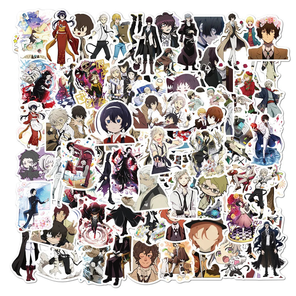 50PCS Zhang Cartoon Day Man Day Man Wen Hao Stray Dog Sticker Graffiti Decoration Anti-luggage Sticker