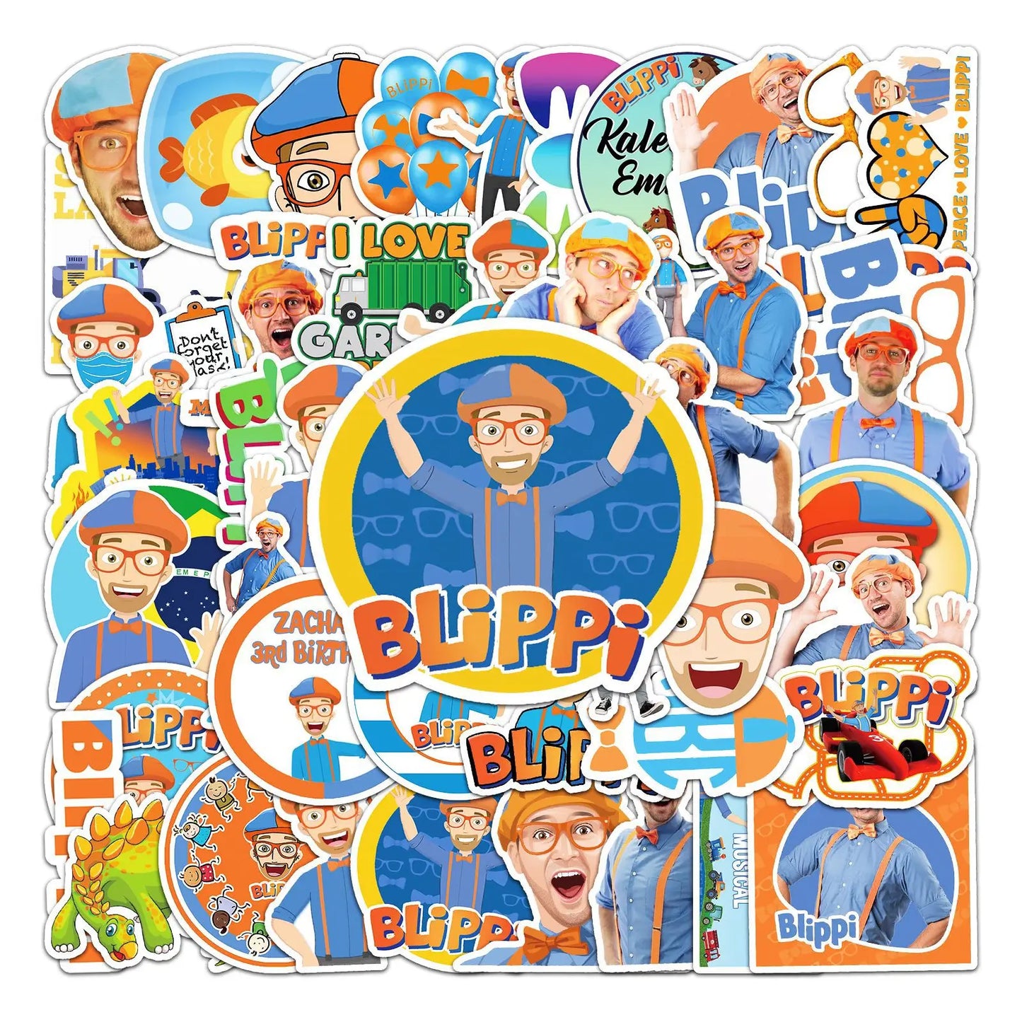 50PCS   Education Graffiti Waterproof Sticker Suitcase Notebook Stationery Box WaterCup