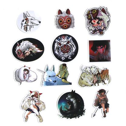50PCS  Anime Princess Cartoon Stickers Anime Beauty Waterproof Car Motorcycle Skateboard Laptop Luggage Stickers