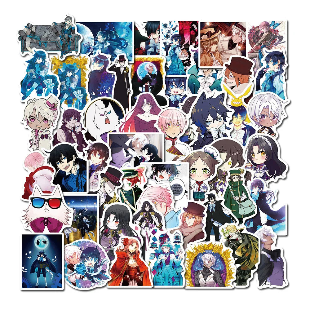 50PCS Cartoon Anime Vanitas's Notes Stickers Graffiti Luggage Car Toys Handbook Gift Sticker