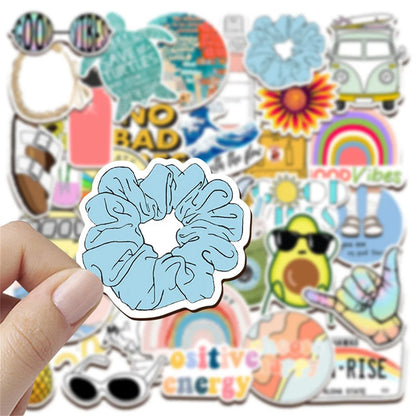 50PCS Vsco Style Simple Personality Graffiti Waterproof Sticker Suitcase Notebook Refrigerator SkateboardWaterCup