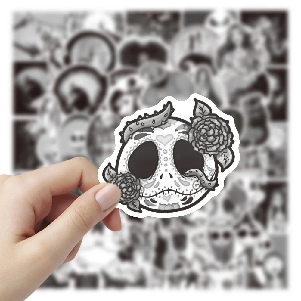 50PCS Cartoon Animation Christmas Fright Night Graffiti Sticker Luggage Scooter Mug Decoration Sticker