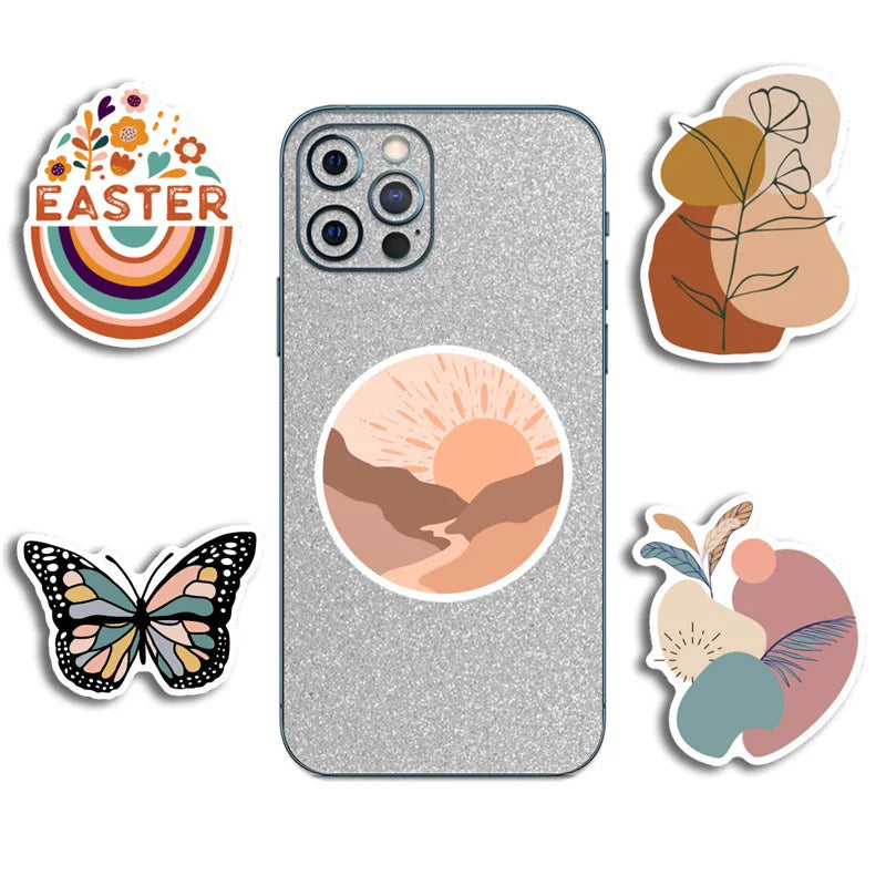 50pcs Abstract RETRO Art Graffiti Sticker DIY Luggage Guitar Starry Sky Animation Sticker Waterproof