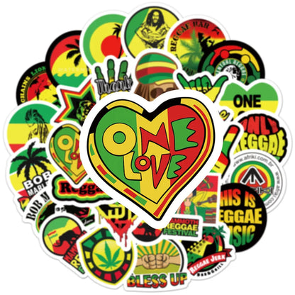 50PCS Personality Color Graffiti Laptop Guitar Motorcycle Luggage Skateboard Bike Waterproof Stickers