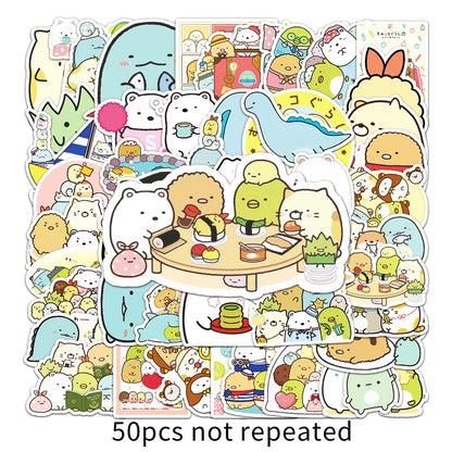 50PCS Corner Creature Cartoon Sticker Children's Toy Scrapbook Laptop Suitcase Mobile Phone Waterproof Sticker
