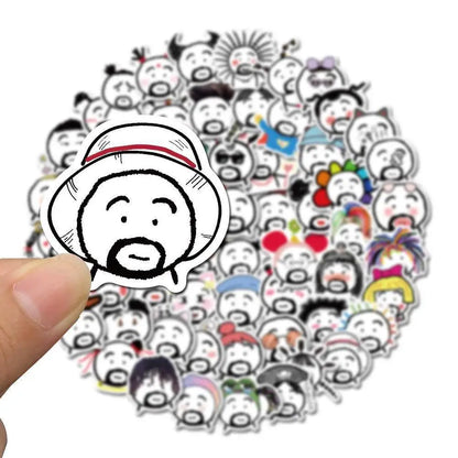 50PCS Funny Emotions Bag Dumb Dumb Stickers Notebook Luggage Mobile Phone Decoration Graffiti Stickers