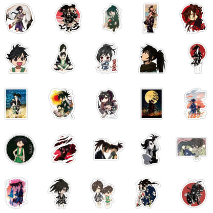 50PCS Cartoon Japanese Anime Dororo Graffiti Sticker Guitar Car Trunk Notebook Water Cup Sticker
