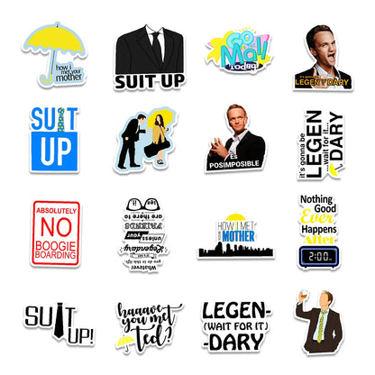 50PCS American Drama Father and Mother Romance Graffiti Waterproof Sticker SuitcaseNotebookRefrigeratorSkateboard