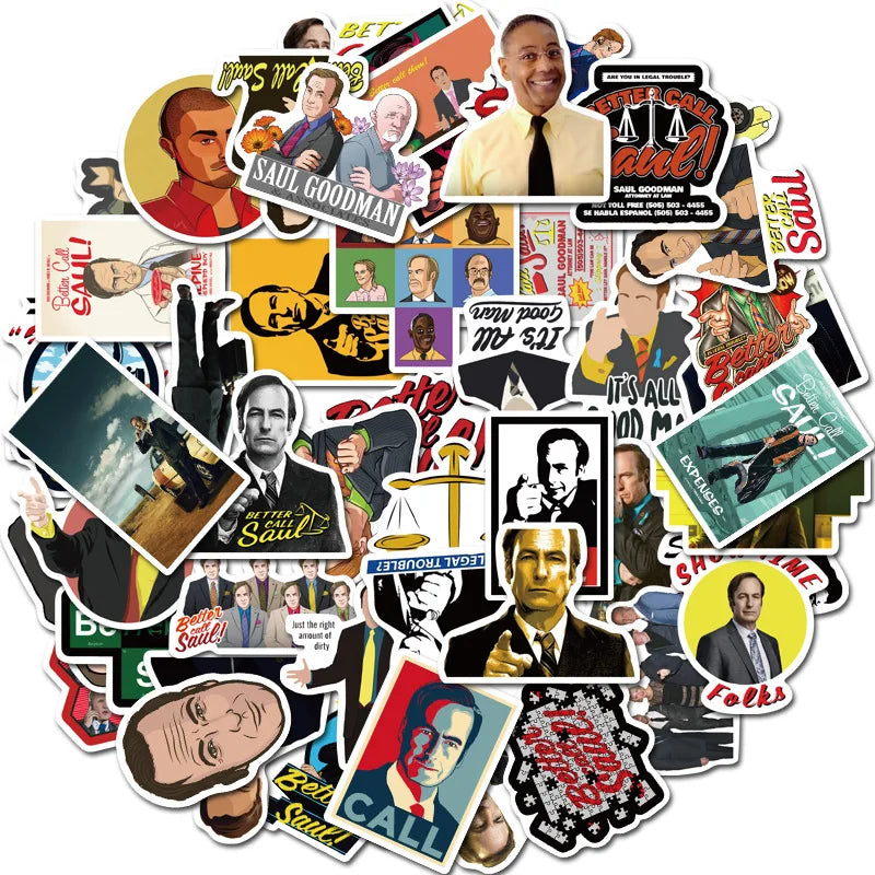 50PCS American Classic Drama Humor Lawyer Character Graffiti Car Refrigerator Helmet Trunk Stickers