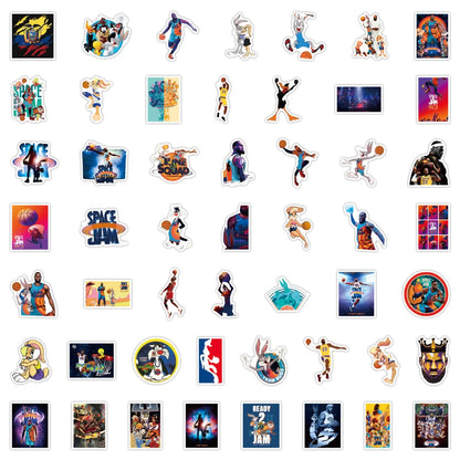 50PCS Cartoon Animation Air Slam Dunk New Legend Car Luggage Computer Water Cup Graffiti Stickers