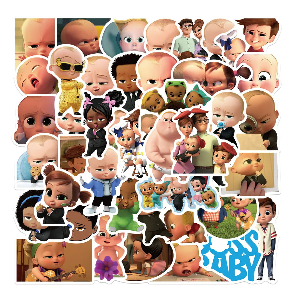 50PCS Cartoon Film Baby Boss Graffiti Waterproof Sticker Suitcase Notebook Refrigerator Skateboard WaterCupHelmet