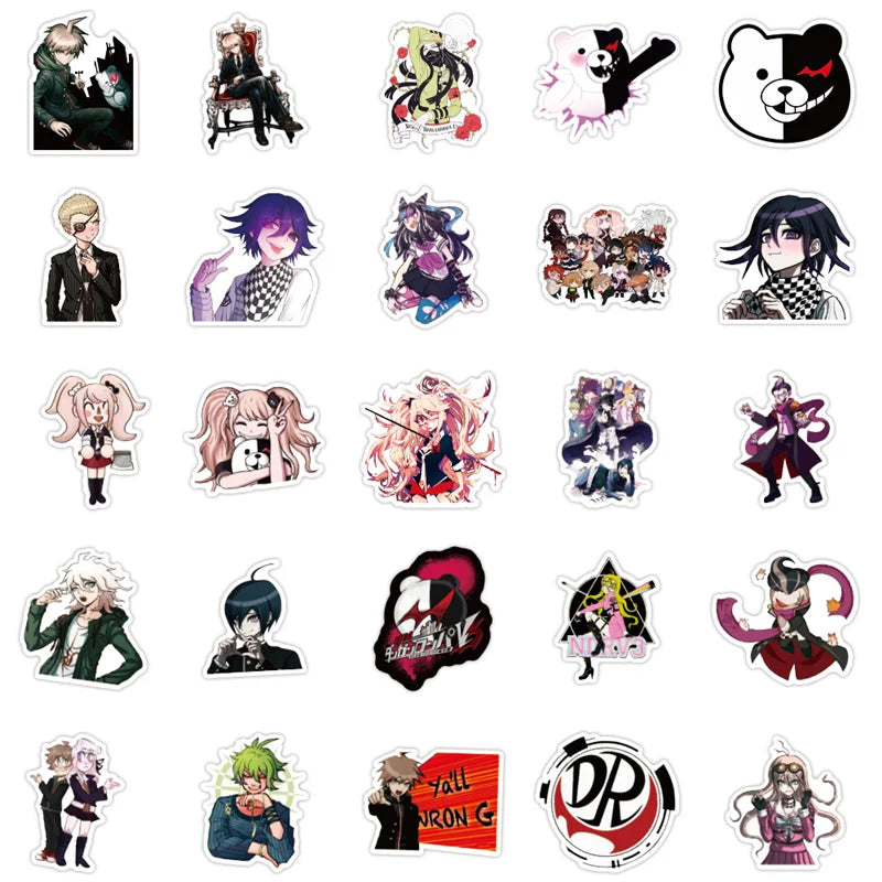 50PCS new projectile breaking theory anime graffiti stickers mobile phone skateboard luggage notebook water cup stickers