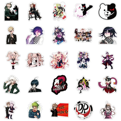 50PCS new projectile breaking theory anime graffiti stickers mobile phone skateboard luggage notebook water cup stickers