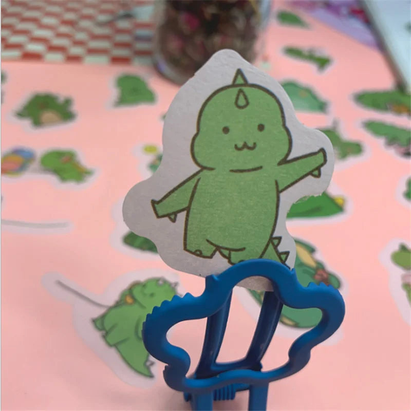 40PCS Cartoon Cute Little Dinosaur Hand Account Diary Atlas Stickers Diy Decoration and Paper Decoration Toys Wholesale