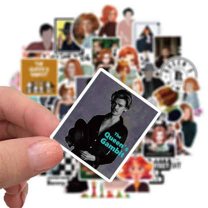 50PCS New American Drama Queen’s Chess Game Graffiti Stickers Decoration Luggage Guitar Laptop Stickers