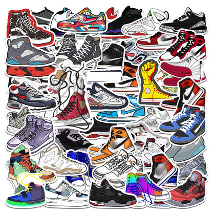 50PCS Tide Brand Sneaker Stickers Luggage Trolley Case Laptop Skateboard Guitar Mobile Phone Graffiti Sticker