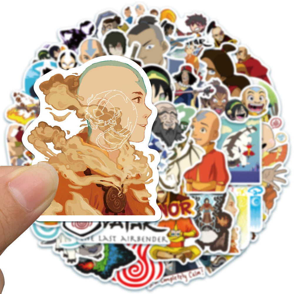 50PCS Avatar: The Last Airbender Character Doodle Stickers Perfect for laptops, helmets, skateboards, water bottles, pencil cases, and desktop decorations