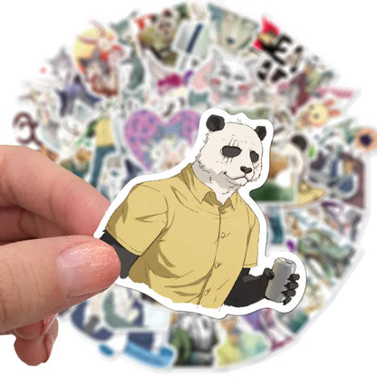 50PCS  Animal Rhapsody Character Graffiti Mobile Phone Case Skateboard Luggage Waterproof Sticker Toy Decoration