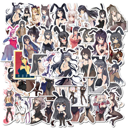 50PCS Anime Poster Art Stickers, Retro Cartoon Doodles for a Classic Pin-Up Aesthetic and Collectors