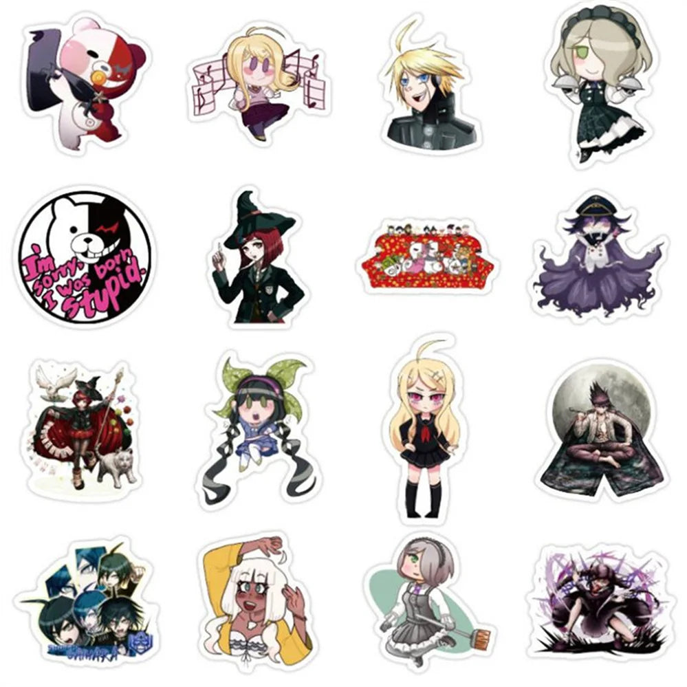 50PCS cartoon Japanese anime game character decorative style graffiti stickers, personalized, fashionable and creative DIY exquisite decorative decal cups, helmets, skateboard popular sticker toys