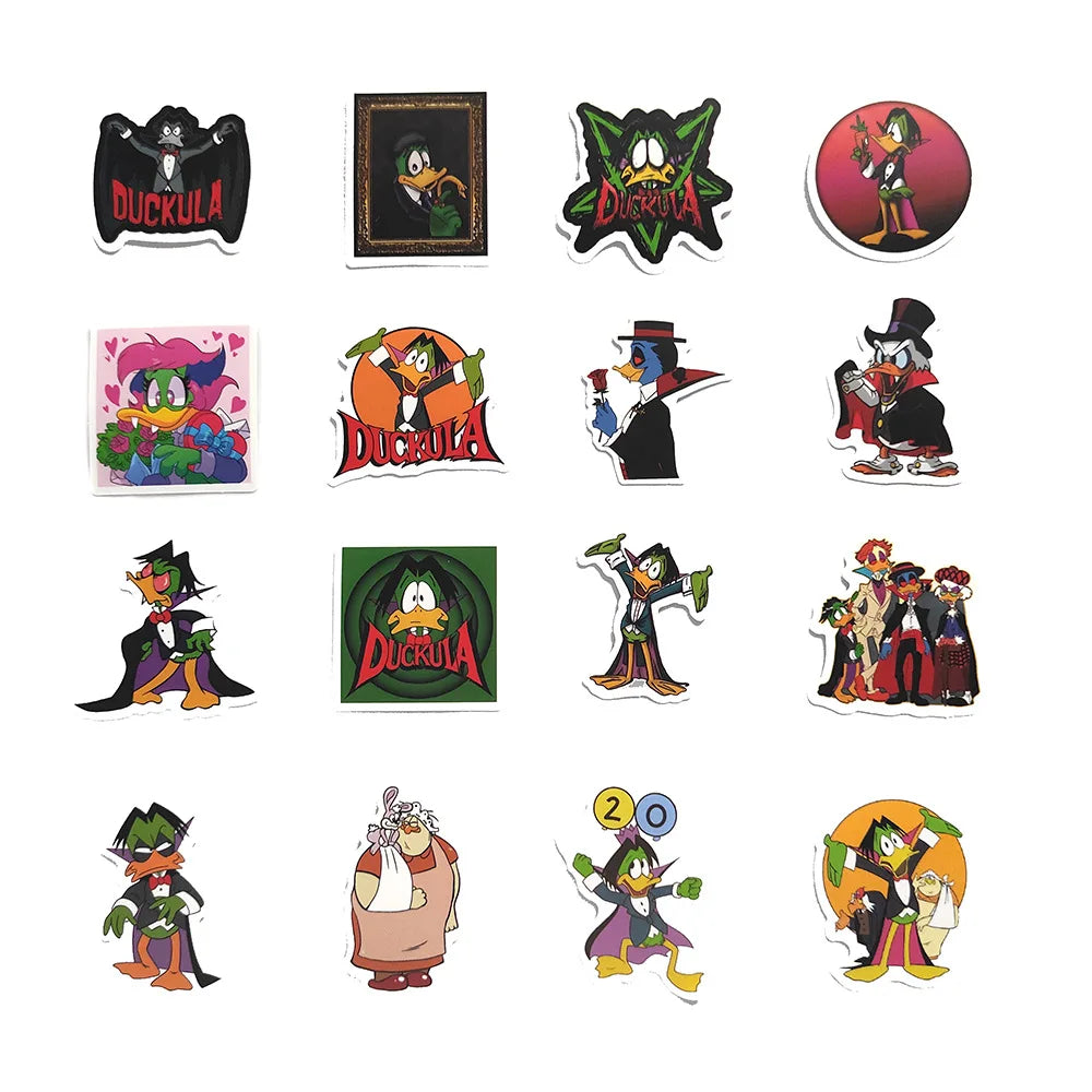 50PCS Cartoon Vampire Duck Adventure Personalized Decoration Graffiti Waterproof Sticker Notebook Water CupHelmet