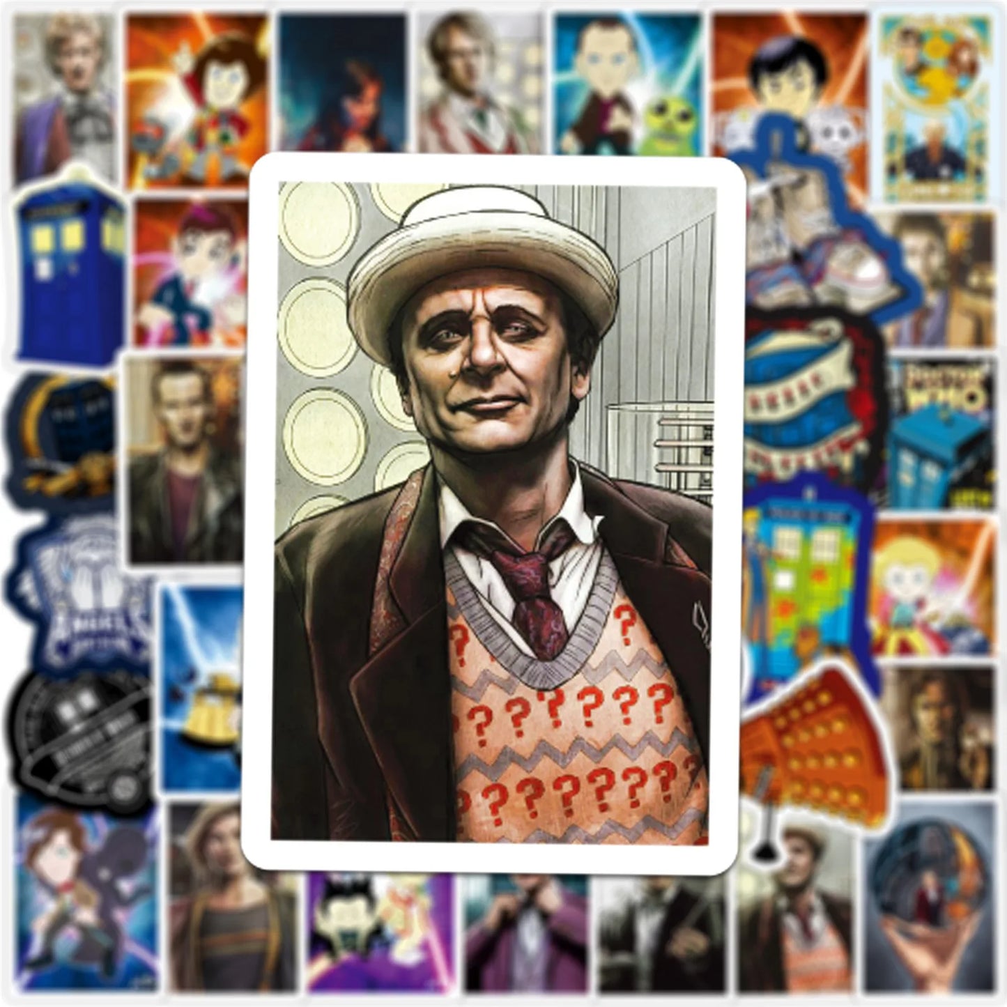 50PCS Film Theme Dr. Mystery Graffiti Waterproof Sticker Suitcase Notebook Refrigerator Skateboard Stationery Box